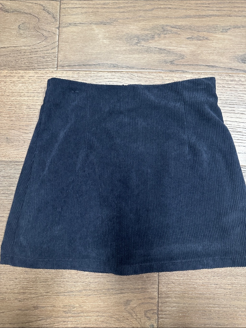 HALARA dark gray Corduroy A-Line Mini Skirt